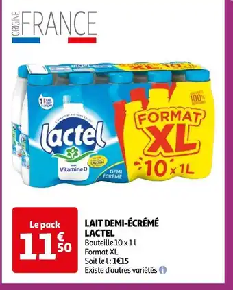 Lactel lait demi-écrémé