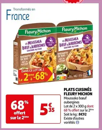 Auchan Supermarché Fleury michon plats cuisinés offre