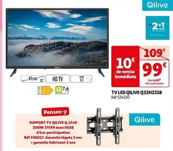 Auchan Qilive tv led q32h231b offre