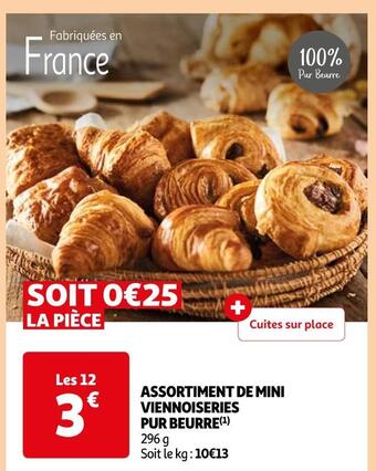 Auchan Supermarché Assortiment de mini viennoiseries pur beurre offre