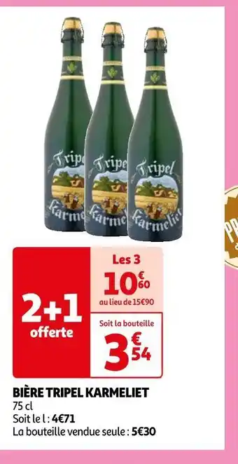 Auchan Karmeliet bière tripel offre