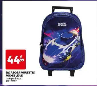 Auchan Rocket ligue sac à dos à roulettes offre