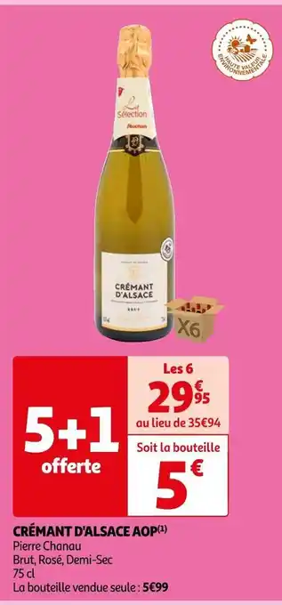 Auchan Crémant d'alsace aop offre