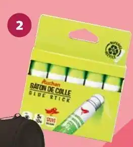 Auchan Auchan 5 bâtons de colle offre