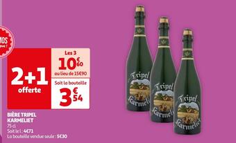 Auchan Supermarché Karmeliet bière tripel offre