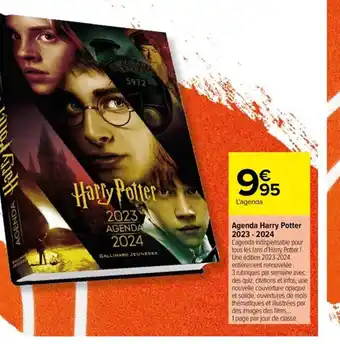 Carrefour Drive Agenda Harry Potter 2023-2024 offre