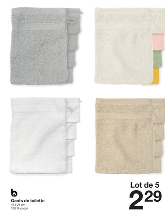 Zeeman Gants de toilette offre