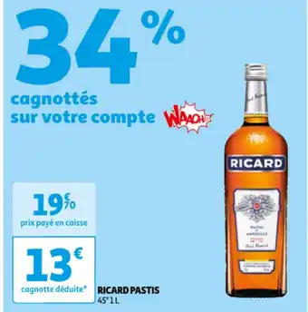 Auchan RICARD PASTIS offre