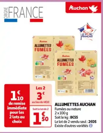Auchan ALLUMETTES FUMÉES offre