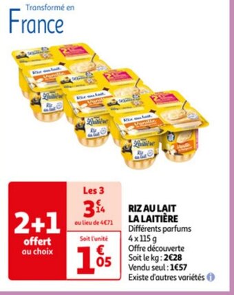 Auchan RIZ AU LAIT LA LAITIÈRE offre