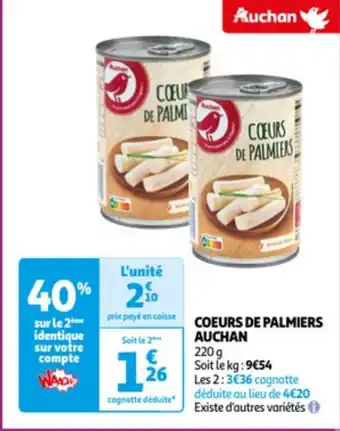 Auchan COEURS DE PALMIERS AUCHAN offre