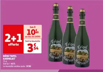 Auchan BIÈRE TRIPEL KARMELIET offre