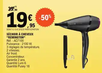 E.Leclerc SÉCHOIR À CHEVEUX "REMINGTON" offre