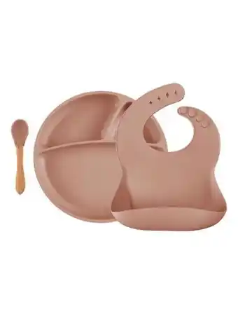 KIABI Coffret repas comme un grand, assiette cuillère bavoir offre