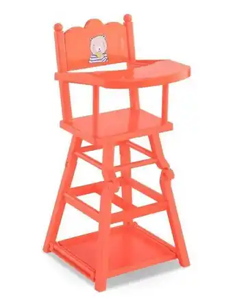 KIABI Chaise haute corail pour poupons 36 et 42 cm offre
