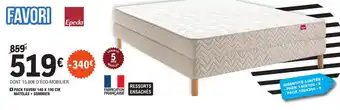 E.Leclerc PACK FAVORI 140 X 190 CM MATELAS + SOMMIER offre