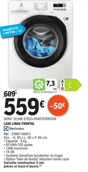 E.Leclerc LAVE-LINGE FRONTAL offre