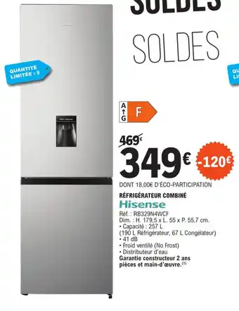 E.Leclerc RÉFRIGÉRATEUR COMBINÉ offre