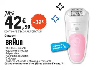 E.Leclerc ÉPILATEUR offre
