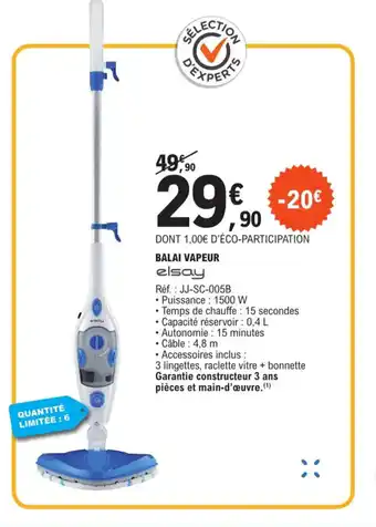 E.Leclerc BALAI VAPEUR offre