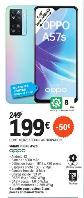 E.Leclerc SMARTPHONE A57S offre