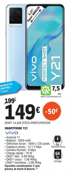 E.Leclerc SMARTPHONE Y21 offre