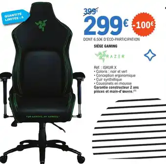 E.Leclerc SIÈGE GAMING offre