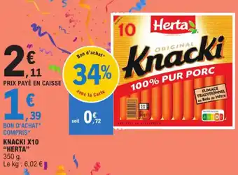 E.Leclerc KNACKI X10 "HERTA" offre