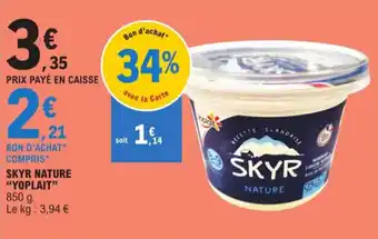E.Leclerc SKYR NATURE "YOPLAIT" offre