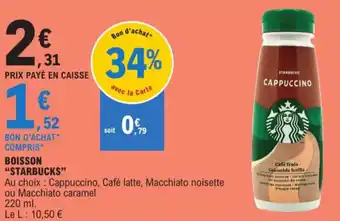 BOISSON "STARBUCKS"