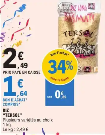 E.Leclerc RIZ "TERSOL" offre