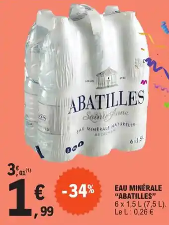 EAU MINĂRALE "ABATILLES"