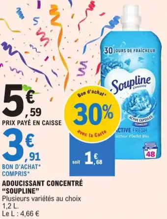 E.Leclerc ADOUCISSANT CONCENTRÉ "SOUPLINE" offre