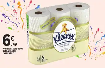 E.Leclerc PAPIER ESSUIE-TOUT ULTRA CLEAN "KLEENEX" offre