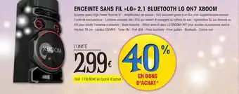 E.Leclerc ENCEINTE SANS FIL «LG» 2.1 BLUETOOTH LG ON7 XBOOM offre