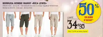 E.Leclerc BERMUDA HOMME MANNY «RICA LEWIS>> offre