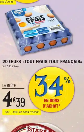 E.Leclerc 20 ŒUFS <<TOUT FRAIS TOUT FRANÇAIS>> offre