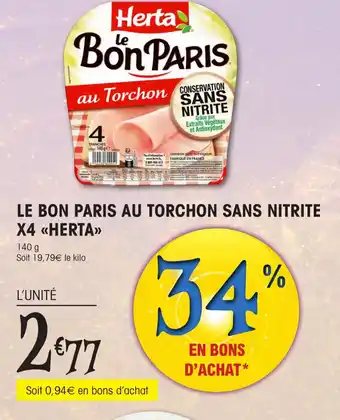 E.Leclerc LE BON PARIS AU TORCHON SANS NITRITE offre