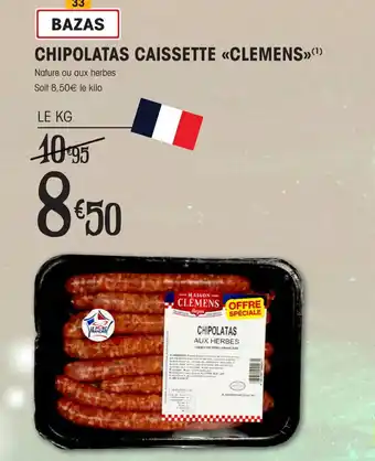 E.Leclerc CHIPOLATAS CAISSETTE «CLEMENS»>"¹ offre