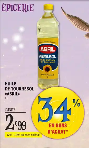 E.Leclerc HUILE DE TOURNESOL «ABRIL»> offre
