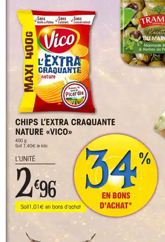 E.Leclerc CHIPS L'EXTRA CRAQUANTE NATURE <<VICO>> offre