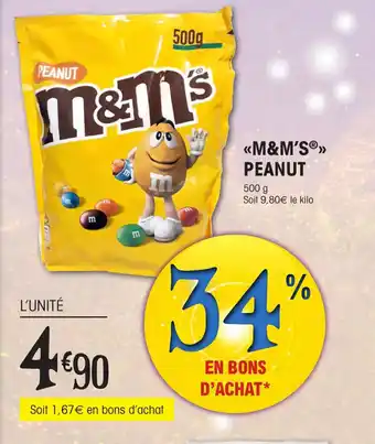 E.Leclerc «M&M'S®>> PEANUT offre