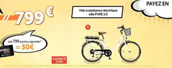 Roady Vélo à assistance électrique ville PURE 1.0 offre