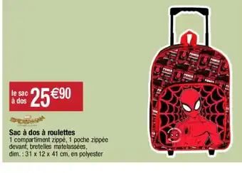 Migros Sac à dos à roulettes offre