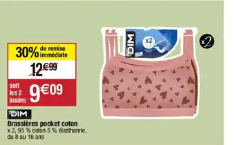 DIM Brassières pocket coton