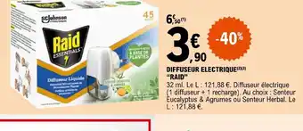 E.Leclerc DIFFUSEUR ELECTRIQUE(²) (3) "RAID" offre