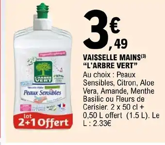 E.Leclerc VAISSELLE MAINS(³) "L'ARBRE VERT" offre
