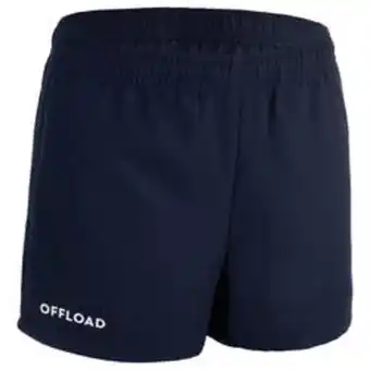 Decathlon Short de rugby sans poches enfant - r100 bleu marine offre