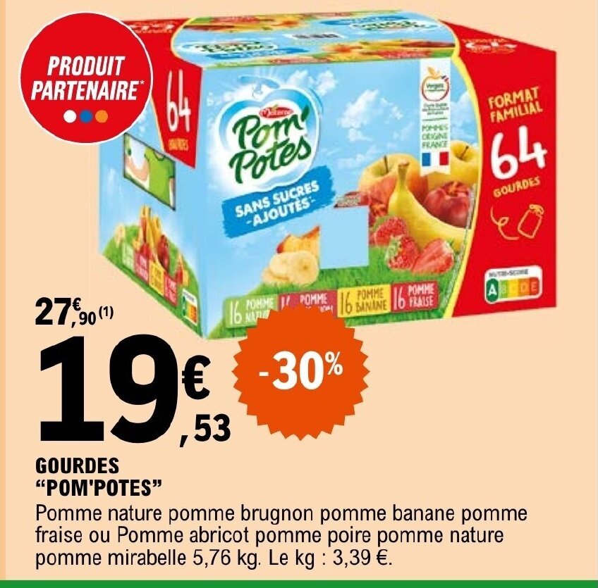 Promo GOURDES "POM'POTES" chez E.Leclerc