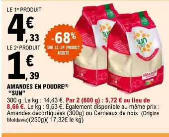 E.Leclerc AMANDES EN POUDRE (⁹) offre